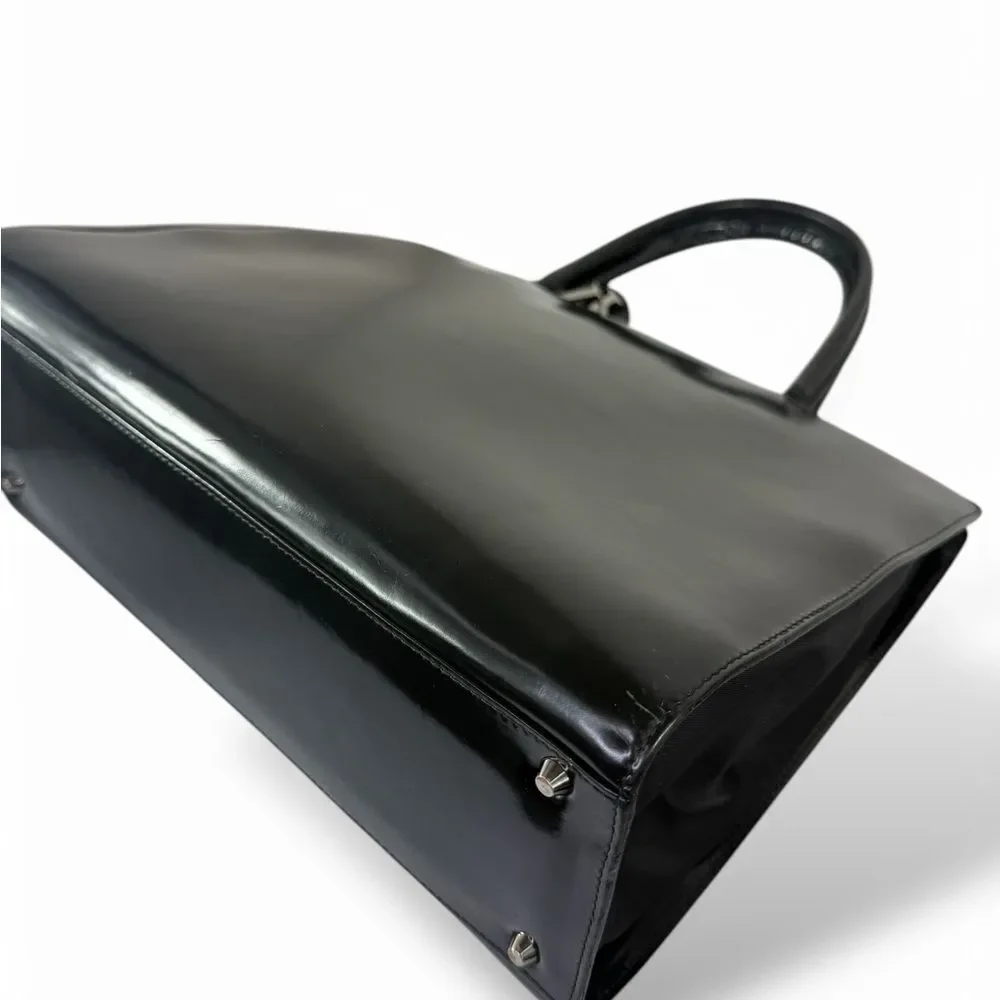 Christian DIOR Black Leather Lady D Tote